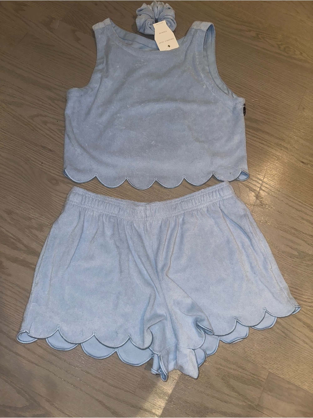 Sincerely Jules Light Blue Tank & Shorts Lounge Set